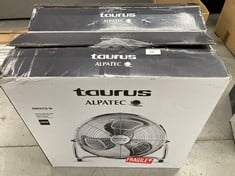 2 X TAURUS SIROCCO 18 - AIR CIRCULATOR FAN, 3 SPEEDS, 3 METAL PROPELLERS, 45 CM DIAMETER, ADJUSTABLE INCLINATION, 120 W, REMOVABLE GRILLE, SILENT, NON-SLIP BASE, COLOUR CHROME