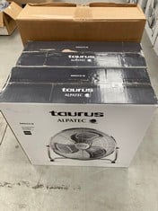 3 X TAURUS SIROCCO 18 - AIR CIRCULATOR FAN, 3 SPEEDS, 3 METAL PROPELLERS, 45 CM DIAMETER, ADJUSTABLE INCLINATION, 120 W, REMOVABLE GRILLE, SILENT, NON-SLIP BASE, COLOUR CHROME.