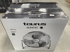 2 X TAURUS SIROCCO 18 - AIR CIRCULATOR FAN, 3 SPEEDS, 3 METAL PROPELLERS, 45 CM DIAMETER, ADJUSTABLE INCLINATION, 120 W, REMOVABLE GRILLE, SILENT, NON-SLIP BASE, COLOUR CHROME