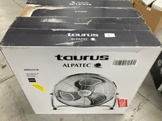 2 X TAURUS SIROCCO 18 - AIR CIRCULATOR FAN, 3 SPEEDS, 3 METAL PROPELLERS, 45 CM DIAMETER, ADJUSTABLE INCLINATION, 120 W, REMOVABLE GRILLE, SILENT, NON-SLIP BASE, COLOUR CHROME