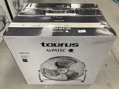 2 X TAURUS SIROCCO 18 - AIR CIRCULATOR FAN, 3 SPEEDS, 3 METAL PROPELLERS, 45 CM DIAMETER, ADJUSTABLE INCLINATION, 120 W, REMOVABLE GRILLE, SILENT, NON-SLIP BASE, COLOUR CHROME