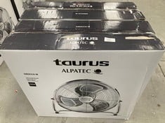 2 X TAURUS SIROCCO 18 - AIR CIRCULATOR FAN, 3 SPEEDS, 3 METAL PROPELLERS, 45 CM DIAMETER, ADJUSTABLE INCLINATION, 120 W, REMOVABLE GRILLE, SILENT, NON-SLIP BASE, COLOUR CHROME