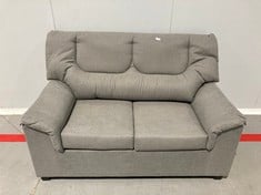 2 SEATER SOFA YUQUE UPHOLSTERED IN GREY.