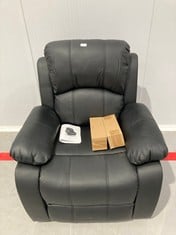 MASSAGE RELAX CHAIR NALUI TREVI ELEVATOR BLACK COLOUR P.V.P 399€ (IT IS DAMAGED).