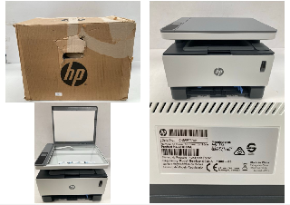 HP NEVERSTOP LASER 1201N 5HG89A, A4 MULTIFUNCTION MONOCHROME PRINTER WITH TONER TANK, PRINT, SCAN AND COPY, FAST ETHERNET, USB 2.0 PORT, HP SMART APP, LCD CONTROL PANEL, WHITE, (P.V.P. 390€).