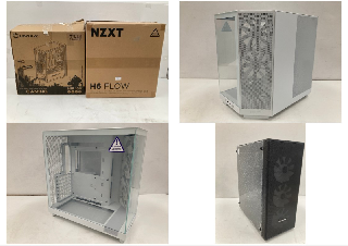 2 X COMPUTER CASES INCLUDING NZXT H6 FLOW WHITE WITH P.V.P. 136,95€.