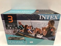 INTEX 68380NP - SEAHAWK 3 INFLATABLE BOAT, WITH ALUMINIUM OARS 295 X 137 X 43 CM, (P.V.P. £119.93).