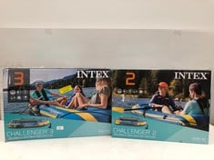 2 X INTEX INFLATABLE BOATS INCLUDING INTEX CHALLENGER 3 .