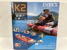 INTEX INFLATABLE KAYAK EXCURSION PRO PADDLE + INFLATOR (P.V.P. 385€).