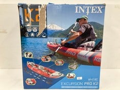 INTEX INFLATABLE KAYAK EXCURSION PRO PADDLE + INFLATOR (P.V.P. 385€).