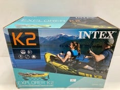 INTEX ADULT INFLATABLE KAYAK EXPLORER K2 FOR 2 PERSONS (P.V.P. 129,95€).