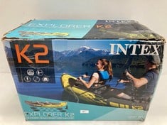 INTEX ADULT INFLATABLE KAYAK EXPLORER K2 FOR 2 PERSONS (P.V.P. 129,95€).