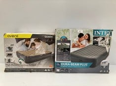 2 X INFLATABLE MATTRESSES OF DIFFERENT BRANDS AND SIZES INCLUDING INFLATABLE MATTRESSES MEASURING 1.52M X 2.03M X 46CM.