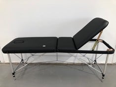 FOLDABLE MASSAGE TABLE KESSER BLACK COLOUR P.V.P 117,80€.