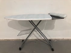 POLTI TOP IRONING BOARD, XL WORK SURFACE AND TRANSPORT WHEELS, STAINLESS STEEL, GREY, 48.50 CM X 9.50 CM X 1.69 METRES P.V.P 110€.