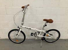 FABRICBIKE FOLDING FOLDING FOLDING BIKE ALUMINIUM FRAME WHEELS 20" WHITE COLOUR, WITHOUT BOX (P.V.P. 449,99€).