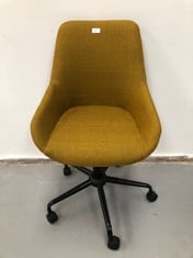 BRAND MOVIAN OFI - CHAIR WITH UPHOLSTERY, YELLOW.