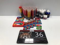 VARIETY OF STATIONERY ITEMS INCLUDING PAINTS-LOCATION 6A.