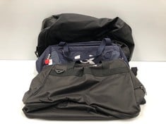 3 X GYM BACKPACKS VARIOUS MODELS INCLUDING UNDER ARMOUR-LOCATION 2A.