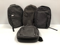 4 X LENOVO LAPTOP BACKPACKS GREY-LOCATION 2A.