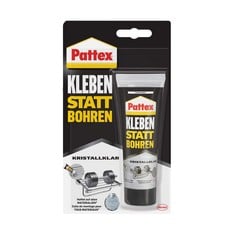 12 X PATTEX KLEBEN STATT BOHREN CRYSTAL CLEAR, 90 G ASSEMBLY ADHESIVE FOR CRYSTAL CLEAR JOINTS, UNIVERSAL ADHESIVE FOR ALL MATERIALS FOR INDOORS AND OUTDOORS - LOCATION 31A.