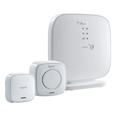 2 X GIGASET SECURITY PACK ONE X - SMART HOME ALARM SYSTEM TO PROTECT YOUR FRONT DOOR WITH BASE STATION, DOOR SENSOR AND ALARM SIREN - APP CONTROL - COLOUR WHITE - LOCATION 47A.