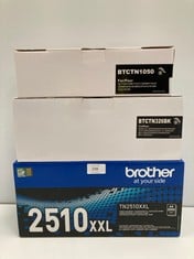 3 X TONER INCLUDING BROTHER BRAND MODEL TN2510XXL - LOCATION 47A.