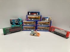 11 X TOY INCLUDING BLUE TRACTOR - LOCATION 52A.