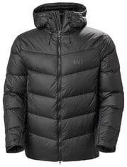 HELLY HANSEN MENS VERGLAS ICEFALL DOWN JACKET, BLACK, L - LOCATION 24A.