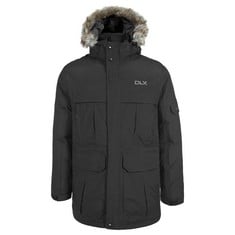 TRESPASS HIGHLAND DOWN JACKET DLX, MEN'S, BLACK, LARGE-LOCATION 5B.