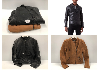 2 X LEATHER JACKETS VARIOUS MODELS INCLUDING BLACK JACKET SIZE M-LOCATION 9B.