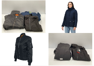 4 X COATS OF VARIOUS SIZES, MODELS AND BRANDS INCLUDING BLACK SCHOFFEL COAT SIZE L - LOCATION 17B.