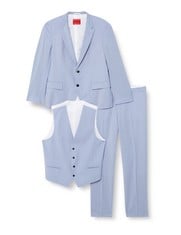 HUGO HENRY/GETLIN232V1X SUIT, LIGHT/PASTEL BLUE451, 54 MEN'S - LOCATION 21B.