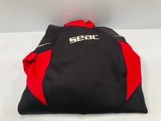 SEAC WETSUIT RED AND BLACK LONG SIZE XL - LOCATION 25B.