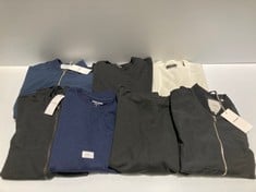 7 X JACK AND JONES BRAND CLOTHING VARIOUS MODELS INCLUDING NAVY BLUE SWEATSHIRT SIZE S -LOCATION, 41B.