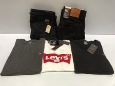 6 X LEVIS CLOTHING INCLUDING WHITE T-SHIRT SIZE XXS - LOCATION, 50B.