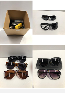 VARIETY OF BROKEN SUNGLASSES VARIOUS MODELS INCLUDING POLAROID-LOCATION 6B.