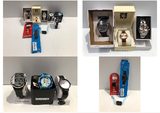 9 X WATCHES VARIOUS MODELS INCLUDING CHILDREN'S WATCH-LOCATION 2B.