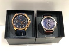 2 X TOMMY HILFIGER WATCHES VARIOUS MODELS INCLUDING MODEL TH3201342381(THEY ARE A LITTLE SCRATCHED)-LOCATION 2B.