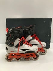 ROLLERBLADE RV PRO X ROLLERBLADE INLINE SKATES 07101600U94 BLACK, RED AND GREY SIZE 43 (DIRTY) - LOCATION 35B.