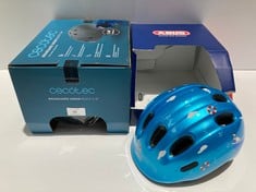 2 X BIKE HELMET INCLUDING CHILD HELMET BRAND ABUS SIZE S - LOCATION 45A.