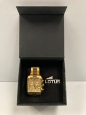 GOLD LOTUS WATCH MODEL 18853 - LOCATION 32B.