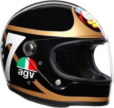 AGV X3000 LIMITED EDIT. BARRY SHEENE L M-L GOLD-PLATED-LOCATION 1C.