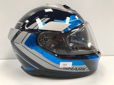 SHARK HELMET BLUE AND GREY SIZE XL(WITHOUT ORIGINAL BOX)-LOCATION 1C.