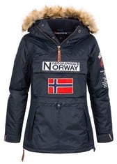 WOMEN'S PARKA BOOMERA GEOGRAPHICAL NORWAY NAVY BLUE L - LOCATION 17C.