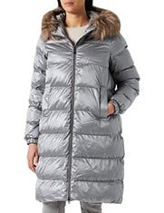 GEOX RESPIRA QUILTED HOODED COAT SIZE 42 - LOCATION 21C.