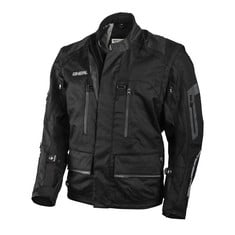 O'NEAL | MOTORBIKE JACKET | ENDURO MOTOCROSS | WATER REPELLENT OUTER MATERIAL, PROTECTIVE POCKETS ON BACK, ELBOWS AND SHOULDERS | BAJA RACING JACKET | ADULTS | BLACK | SIZE L - LOCATION 29C.