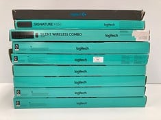 9 X LOGITECH BRAND KEYBOARDS INCLUDING MODEL G213 (MAY BE BROKEN OR INCOMPLETE) - LOCATION 42A.