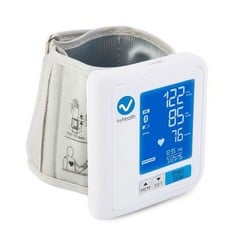 2 X WIRELESS WRIST BLOOD PRESSURE MONITOR WITH BLUETOOTH CONNECTION THAT ALLOWS YOU TO KEEP TRACK OF YOUR BLOOD PRESSURE AND HEART RATE IN THE EASIEST WAY (TOTAL P.V.P. 124,00€).