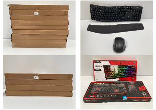 9 X KEYBOARDS VARIOUS MAKES AND MODELS (MAY BE BROKEN OR INCOMPLETE) - LOCATION 38A.